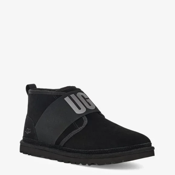 UGG Neumel II Graphic Mens Suede Chukka Boots Black UGG 1119392 BLK NEW Size 11 - Picture 6 of 8